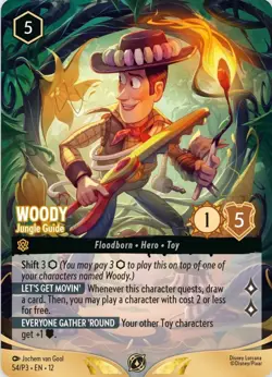 Lorcana Woody Jungle Guide Championship 54/P3 Promo Brand New Foil top 8 English - Image 1