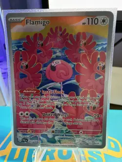 Pokemon Flamigo 227/193 Illustration Rare Scarlet & Violet Paldea Evolved (NM) - Image 1