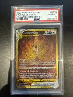 Arceus VSTAR GG70/GG70 Crown Zenith PSA 10 Gem Mint - Image 1