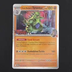 Pokemon TCG Card Team Rocket’s Tyranitar 096/182 Destined Rivals Prerelease - NM - Image 1
