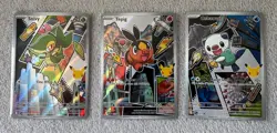 Pokemon FIRST PARTNER SERIES 2 - Snivy / Tepig / Oshawott **3x Card Lot** - Image 1