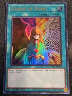Change of Heart - RA01-EN050 - Ultra Rare - 1st Edition Near Mint Yugioh Card - Image 1