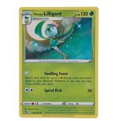 Hisuian Lilligant 010/195 Rare Silver Tempest Pokemon Card Near Mint - Image 1