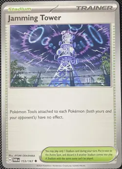 Jamming Tower 153/167 Sv06: Twilight Masquerade Regular - Pokemon Card - Image 1