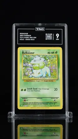 2023 POKEMON CLV-TRADING CARD CLASSIC VENUSAUR & LUGIA EX DECK BULBASAUR TAG 9 - Image 1