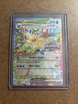 Leafeon ex 006/131 Prismatic Evolutions Stamp Pokemon Card Holo NM SEALED - Image 1