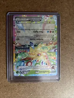 Leafeon ex 006/131 Prismatic Evolutions Stamp Pokemon Card Holo NM SEALED - Image 3