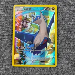 Pokemon Latios Full Art Black Star Promo XY79 Blue Holographic Rare TCG Card MP - Image 1