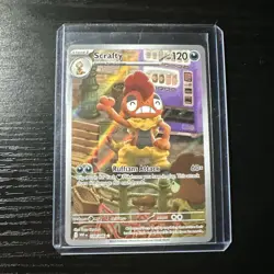 Pokemon TCG Scrafty Card 139/086 White Flare Illustration Rare English - Image 1