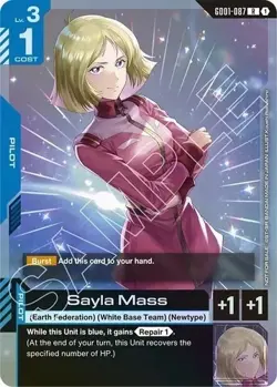 Gundam Card Game | Sayla Mass GD01-087 Alt Art Promo | Near Mint - Image 1