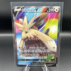 Stoutland V 157/163 Battle Styles NM Full Art Ultra Rare Pokemon Card - Image 1