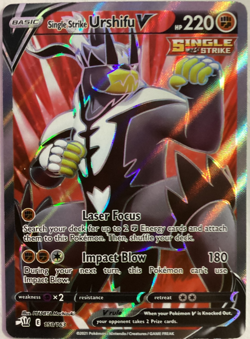 Single Strike Urshifu V Pokemon Sword & Shield Battle Styles Card - 150/163 - Image 1