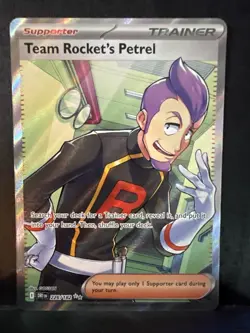 Team Rockets Petrel Ultra Rare Card 226/182 Destined Rivals Series - Image 1