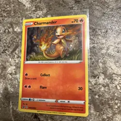 Charmander SWSH092 HD Galaxy Swirl Holo Bleed Black Star Promo Card NM - Image 2