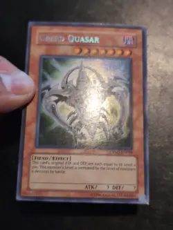 Yu-Gi-Oh! SECRET RARE HOLO CARD GREED QUASAR CRMS-EN098 VLP - Image 2