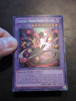 Yu-Gi-Oh! SECRET RARE CARD STARVING VENOM FUSION DRAGON MP17-EN147 1ST NM - Image 2