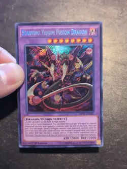 Yu-Gi-Oh! SECRET RARE CARD STARVING VENOM FUSION DRAGON MP17-EN147 1ST NM - Image 3