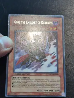 Yu-Gi-Oh! SECRET RARE CARD GORZ THE EMISSARY OF DARKNESS DLG1-EN000 VLP - Image 2