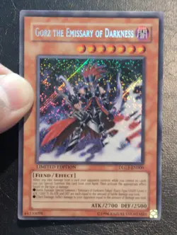 Yu-Gi-Oh! SECRET RARE CARD GORZ THE EMISSARY OF DARKNESS DLG1-EN000 VLP - Image 4