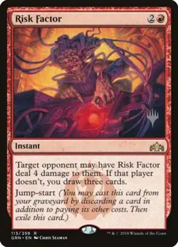 Risk Factor -Foil Medium Play MTG Promo Pack: Core Set 2020 - Image 1