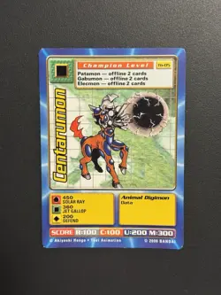 Digimon Centarumon Tb-05 Taco Bell Promo Card 2000 - Image 1
