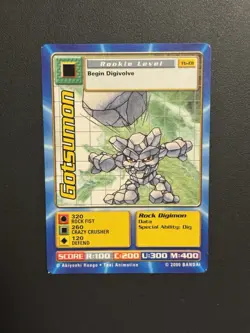 Digimon Gotsumon Tb-01 Taco Bell Promo Card 2000 - Image 1