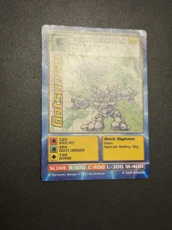 Digimon Gotsumon Tb-01 Taco Bell Promo Card 2000 - Image 4