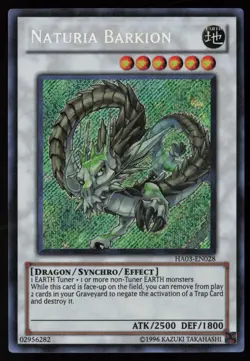 Yugioh Naturia Barkion HA03-EN028 Secret Rare NM - Image 1