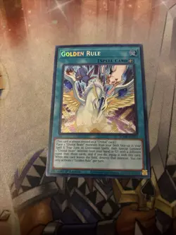 *** GOLDEN RULE *** 1ST EDITION SECRET RARE MINT/NM BLMR-EN035 YUGIOH! - Image 1