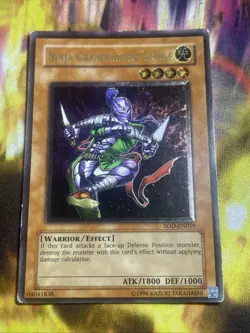 Yugioh Ninja Grandmaster Sasuke - SOD-EN019 - Ultimate Rare - Unlimited - - Image 1