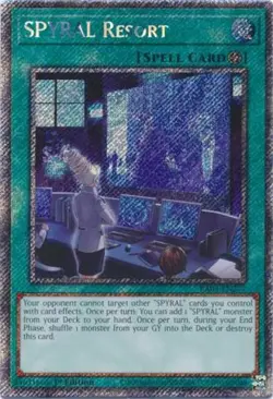 Yugioh - SPYRAL Resort (Platinum Secret Rare) (1st Edition) - RA04-EN277 (P) - Image 1