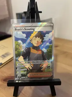 Pokemon TCG Journey Together Brock's Scouting Full Art Trainer Card 179/159 - Image 1