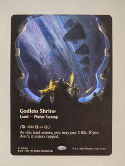 Godless Shrine R0280 Regular (Borderless) Edge of Eternities Magic the Gathering - Image 1