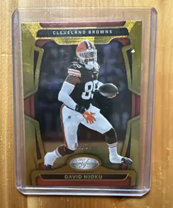 2025 Panini Certified - David Njoku #25 Gold /10 - Image 1