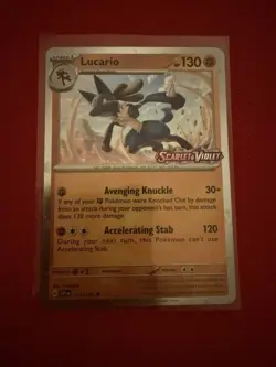 Pokemon - Lucario - 114/198 - Stamped Cosmos Promo - USA Exclusive - Image 1