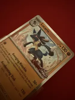 Pokemon - Lucario - 114/198 - Stamped Cosmos Promo - USA Exclusive - Image 3
