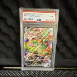 Pokemon TCG Snorlax VMAX 142/202 Swsh01 Sword & Shield FA Holo EN PSA 9 2020 - Image 1