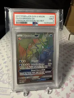 Gyarados GX PSA 9 Pokemon TCG Secret Rare Holo 112/111 HP 240 English - Image 3