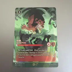 Disney Lorcana - Scar, Heartless Hunter (Store Championship Holofoil) - Image 1