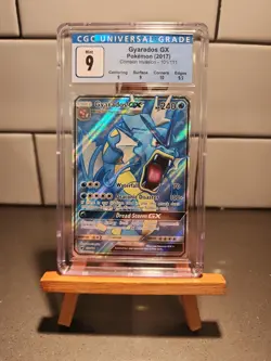 2017 Sun & Moon Crimson Invasion Gyarados-GX #101 Stage 1/Rare Ultra CGC 9 Mint! - Image 1