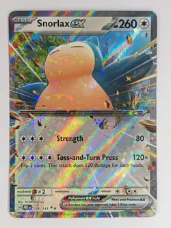 Snorlax ex 076/131 - Double Rare - Prismatic Evolutions - Pokemon Card - NM - Image 1