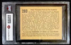 1938 HORRORS OF WAR THREATENS FORCE TO FREE SUDETENS CARD #283 KSA 5 EX *SCARCE* - Image 3