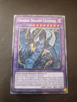 RA03-EN036 Thunder Dragon Colossus : Platinum Secret Rare : 1st Edition : YuGiOh - Image 1