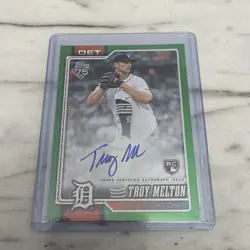 2026 Topps Series 2 - Troy Melton RC #212 Flagship Green Foil Auto /99 - Tigers - Image 1