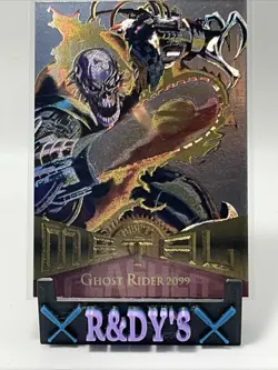 Ghost Rider 2099 #46 (SILVER FLASHER) - 1995 Marvel Metal by Fleer - Image 3