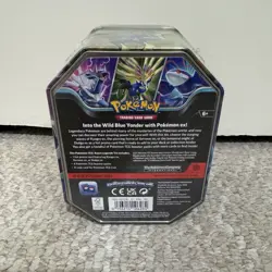 POKEMON TCG AZURE LEGENDS TIN w/4 BOOSTER PACKS, 1 FOIL XERNEAS ex - Image 3