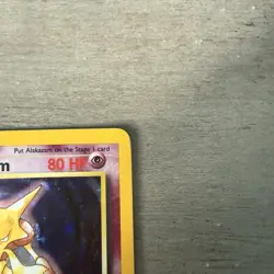 Pokemon TCG Alakazam Base Set 1/102 Holo Unlimited Holo Rare LP - Image 2