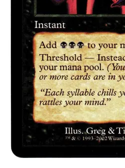 Magic The Gathering MTG - Torment TOR 2002 - #51 Cabal Ritual NM x1 - Image 5