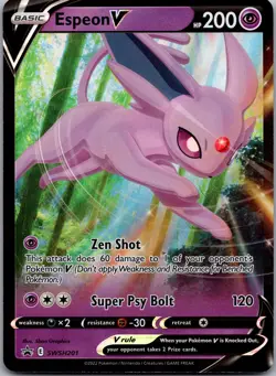 Espeon V Holo Promo SWSH: Sword & Shield Promo Cards SWSH201 NM - Image 1