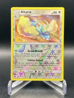 Altaria 80/111 SM: Crimson Invasion [Reverse Holo] Rare Card Pokemon TCG NM/M - Image 1